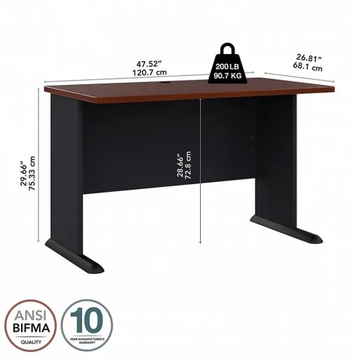 Bush Business Furniture Computer Desks<Cubix 48"W Desk, (WC90448A)
