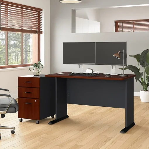 Bush Business Furniture Computer Desks<Cubix 48"W Desk, (WC90448A)
