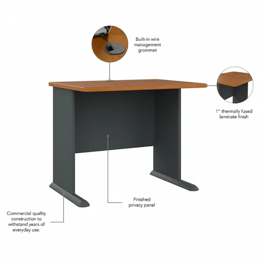 Bush Business Furniture Computer Desks<Cubix 36"W Desk, (WC57436)