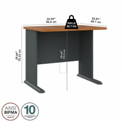 Bush Business Furniture Computer Desks<Cubix 36"W Desk, (WC57436)