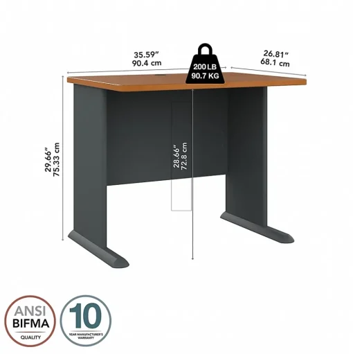 Bush Business Furniture Computer Desks<Cubix 36"W Desk, (WC57436)