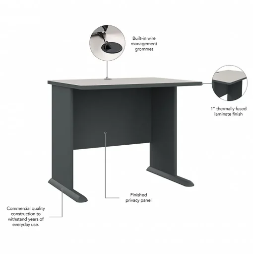 Bush Business Furniture Computer Desks<Cubix 36"W Desk, (WC8436A)