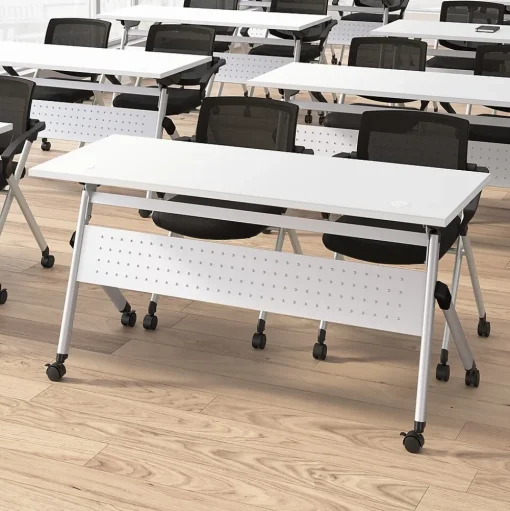 Bush Business Furniture Folding & Stacking<Envision Mesh Folding Chairs with Arms, Black, 2/Set (CH4001BLF-03)