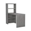 Bush Business Furniture Office Desks<Echo 56W Bookcase Desk, Modern Gray (KI60407-03)
