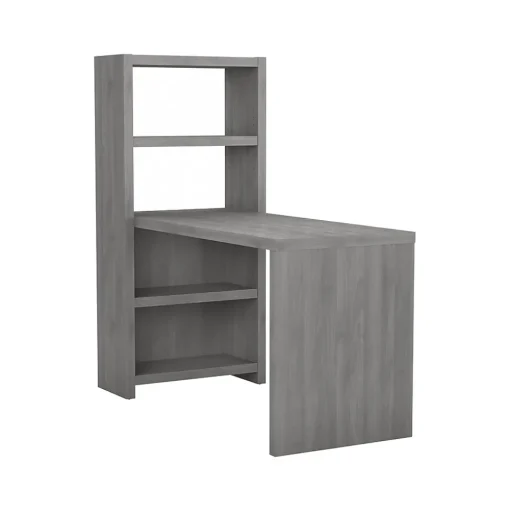 Bush Business Furniture Office Desks<Echo 56W Bookcase Desk, Modern Gray (KI60407-03)