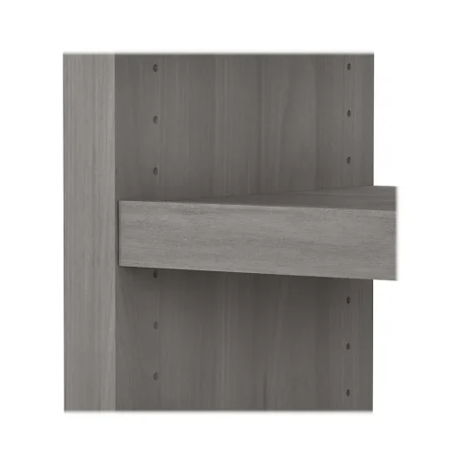 Bush Business Furniture Office Desks<Echo 56W Bookcase Desk, Modern Gray (KI60407-03)