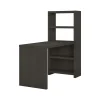 Bush Business Furniture Office Desks<Echo 56W Bookcase Desk, Charcoal Maple (KI60307-03)