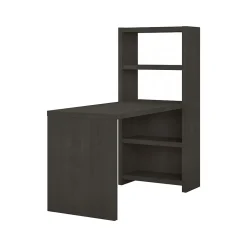Bush Business Furniture Office Desks<Echo 56W Bookcase Desk, Charcoal Maple (KI60307-03)