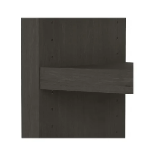 Bush Business Furniture Office Desks<Echo 56W Bookcase Desk, Charcoal Maple (KI60307-03)