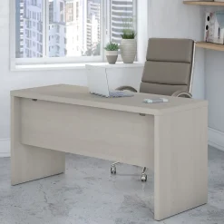 Bush Business Furniture Computer Desks<Echo 60"W Credenza Desk, Gray Sand (KI60206-03)