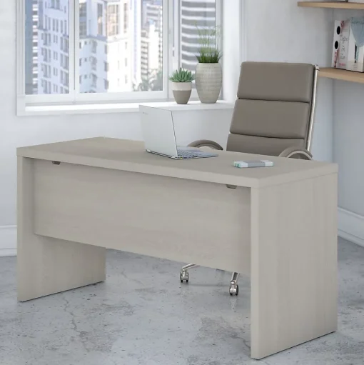Bush Business Furniture Computer Desks<Echo 60"W Credenza Desk, Gray Sand (KI60206-03)