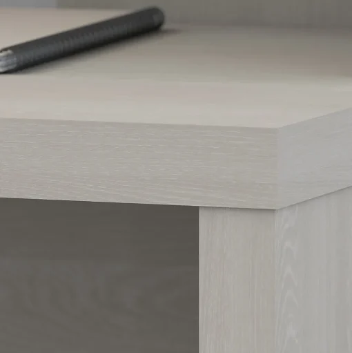 Bush Business Furniture L-Desks<Echo 60"W L Shaped Desk, Gray Sand (ECH026GS)