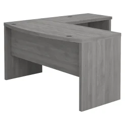 Bush Business Furniture L-Desks<Echo 60"W L Shaped Bow Front Desk, Modern Gray (ECH025MG)