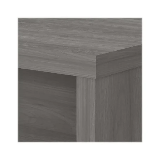 Bush Business Furniture L-Desks<Echo 60"W L Shaped Bow Front Desk, Modern Gray (ECH025MG)