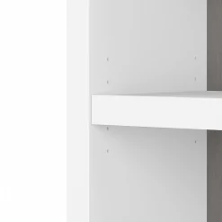 Bush Business Furniture Bookcases<Echo 5 Shelf Bookcase, Pure White/Modern Gray (KI60504-03)