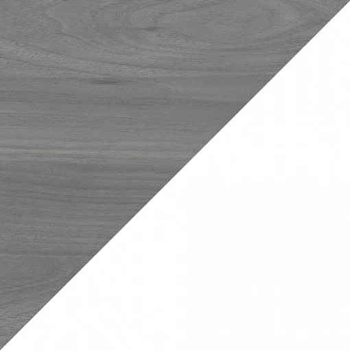 Bush Business Furniture Bookcases<Echo 5 Shelf Bookcase, Pure White/Modern Gray (KI60504-03)