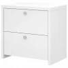 Bush Business Furniture File Cabinets<Echo Lateral File Cabinet, Pure White (KI60102-03)