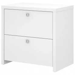 Bush Business Furniture File Cabinets<Echo Lateral File Cabinet, Pure White (KI60102-03)