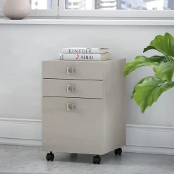 Bush Business Furniture File Cabinets<Echo 3 Drawer Mobile File Cabinet, Gray Sand (KI60201-03)