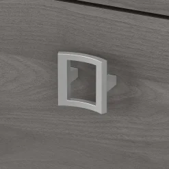 Bush Business Furniture File Cabinets<Echo 3 Drawer Mobile File Cabinet, Pure White/Modern Gray (KI60501-03)