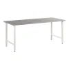 Bush Business Furniture Office Desks<Hustle 72"W Computer Desk with Metal Legs, Platinum Gray (HUD272PG)