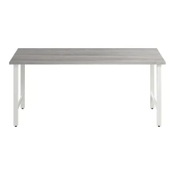 Bush Business Furniture Office Desks<Hustle 72"W Computer Desk with Metal Legs, Platinum Gray (HUD272PG)