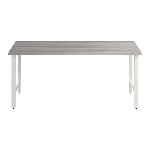 Bush Business Furniture Office Desks<Hustle 72"W Computer Desk with Metal Legs, Platinum Gray (HUD272PG)