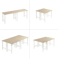 Bush Business Furniture Office Desks<Hustle 48"W Computer Desk with Metal Legs, Natural Elm (HUD148NE)