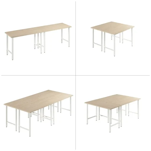 Bush Business Furniture Office Desks<Hustle 48"W Computer Desk with Metal Legs, Natural Elm (HUD148NE)