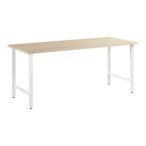 Bush Business Furniture Office Desks<Hustle 72"W Computer Desk with Metal Legs, Natural Elm (HUD272NE)