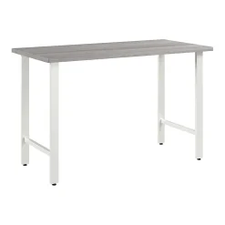 Bush Business Furniture Office Desks<Hustle 48"W Computer Desk with Metal Legs, Platinum Gray (HUD148PG)