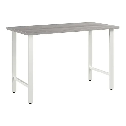 Bush Business Furniture Office Desks<Hustle 48"W Computer Desk with Metal Legs, Platinum Gray (HUD148PG)