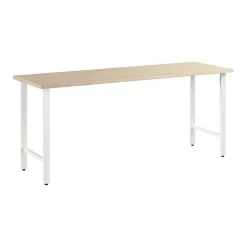 Bush Business Furniture Office Desks<Hustle 72"W Computer Desk with Metal Legs, Natural Elm (HUD172NE)