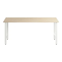 Bush Business Furniture Office Desks<Hustle 72"W Computer Desk with Metal Legs, Natural Elm (HUD172NE)