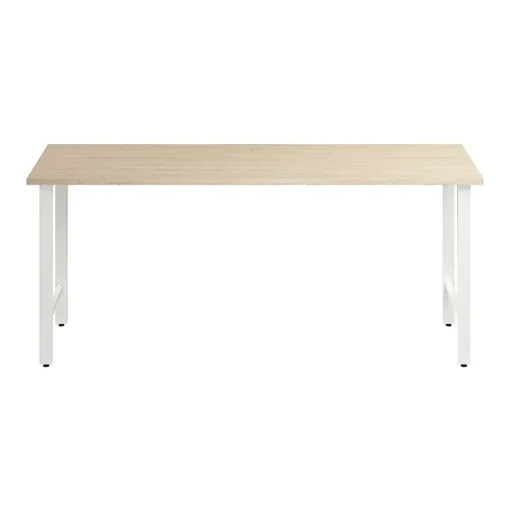 Bush Business Furniture Office Desks<Hustle 72"W Computer Desk with Metal Legs, Natural Elm (HUD172NE)