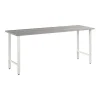 Bush Business Furniture Office Desks<Hustle 72"W Computer Desk with Metal Legs, Platinum Gray (HUD172PG)