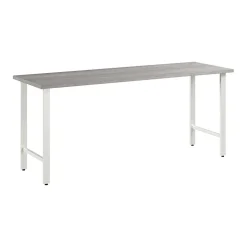 Bush Business Furniture Office Desks<Hustle 72"W Computer Desk with Metal Legs, Platinum Gray (HUD172PG)