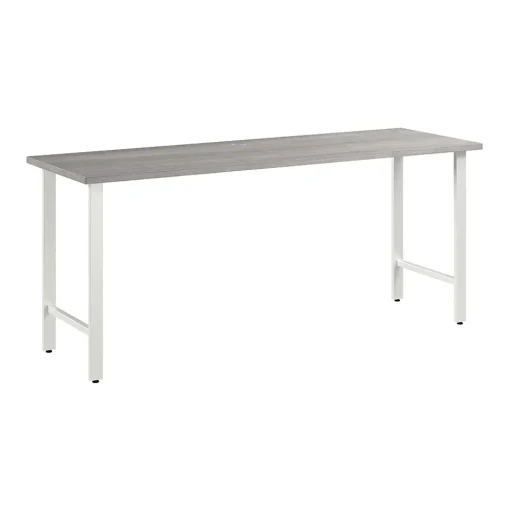 Bush Business Furniture Office Desks<Hustle 72"W Computer Desk with Metal Legs, Platinum Gray (HUD172PG)