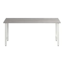 Bush Business Furniture Office Desks<Hustle 72"W Computer Desk with Metal Legs, Platinum Gray (HUD172PG)