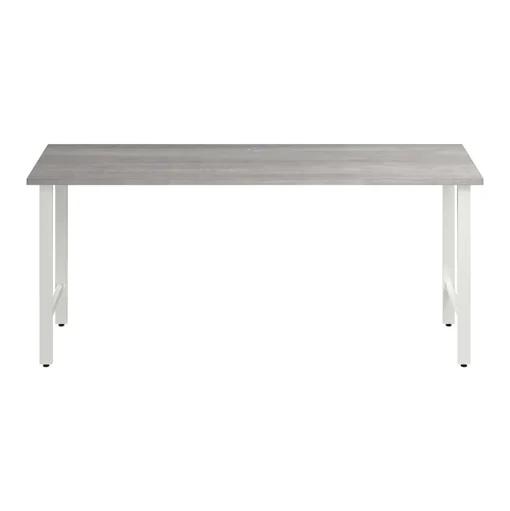 Bush Business Furniture Office Desks<Hustle 72"W Computer Desk with Metal Legs, Platinum Gray (HUD172PG)