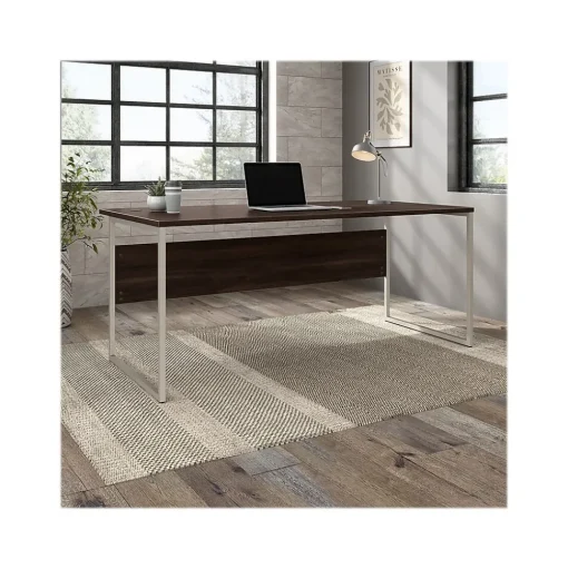 Bush Business Furniture Office Desks<Hybrid 72"W Computer Table Desk with Metal Legs, (HYD172BW)