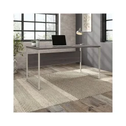 Bush Business Furniture Computer Desks<Hybrid 60"W Computer Table Desk with Metal Legs, (HYD360SG)