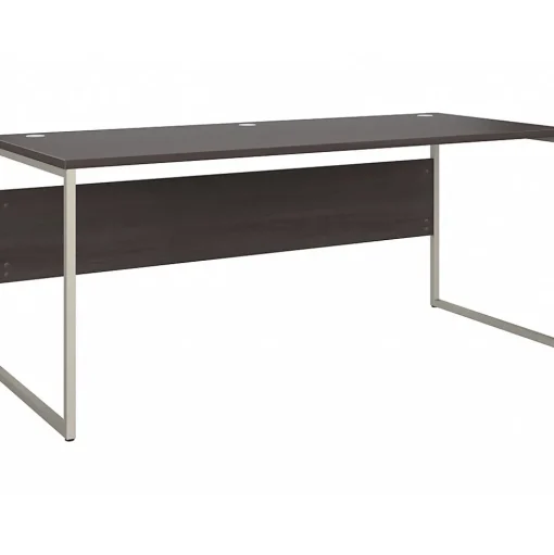Bush Business Furniture Computer Desks<Hybrid 72"W Computer Table Desk with Metal Legs, (HYD373SG)