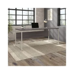Bush Business Furniture Computer Desks<Hybrid 72"W Computer Table Desk with Metal Legs, (HYD373SG)