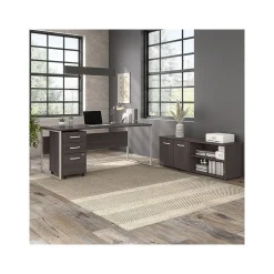 Bush Business Furniture Computer Desks<Hybrid 72"W Computer Table Desk with Metal Legs, (HYD373SG)