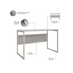 Bush Business Furniture Computer Desks<Hybrid 48"W Computer Table Desk with Metal Legs, (HYD148PG)