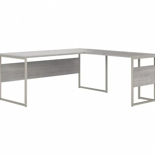 Bush Business Furniture L-Desks<Hybrid 72"W L Shaped Table Desk with Metal Legs, (HYB026PG)