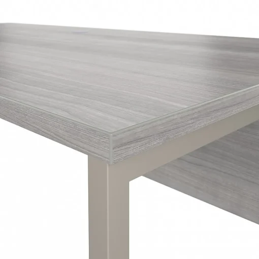 Bush Business Furniture L-Desks<Hybrid 72"W L Shaped Table Desk with Metal Legs, (HYB026PG)