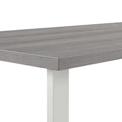 Bush Business Furniture L-Desks<Hustle 72"W L Shaped Computer Desk with Metal Legs, Platinum Gray (HUS001PG)