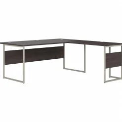 Bush Business Furniture L-Desks<Hybrid 72"W L Shaped Table Desk with Metal Legs, (HYB025SG)